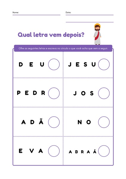 Qual Letra vem Depois