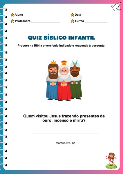 Quiz Bíblico Infantil v.6