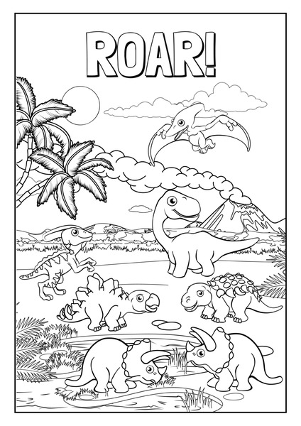 Roar! Colorindo Dinossauros