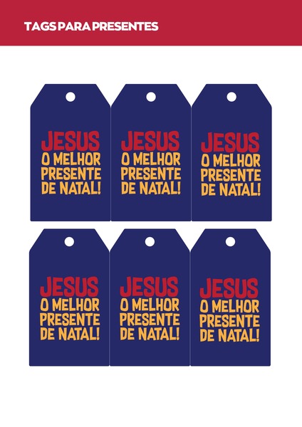 Tags para Presentes de Natal