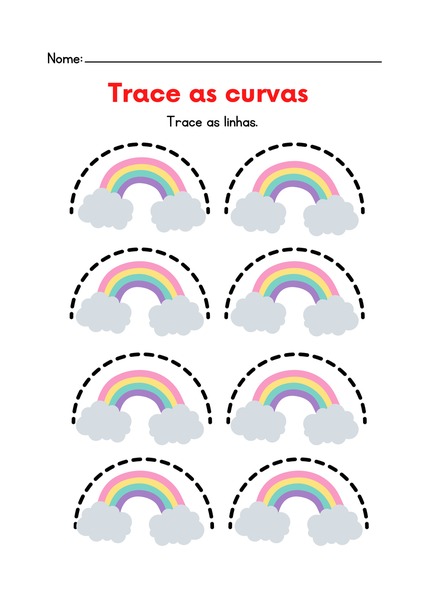 Trace as Curvas - Arco-íris