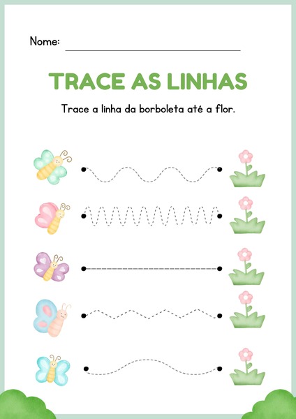 Trace as Linhas - Borboleta