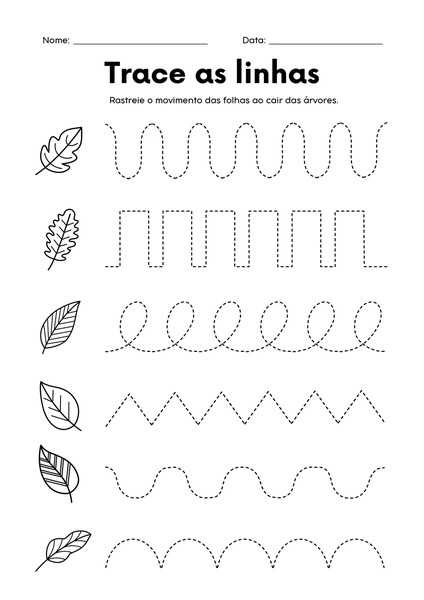 Trace as Linhas - Folhas