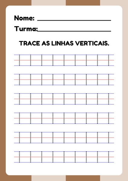 Trace as Linhas Verticais