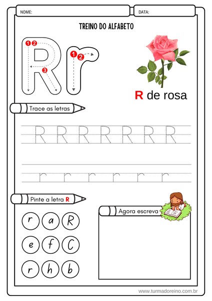 Treino do Alfabeto - Letra R