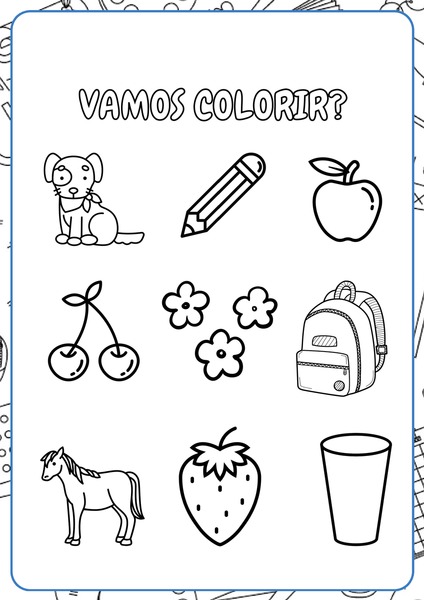 Vamos Colorir - Animais e Objetos v.2