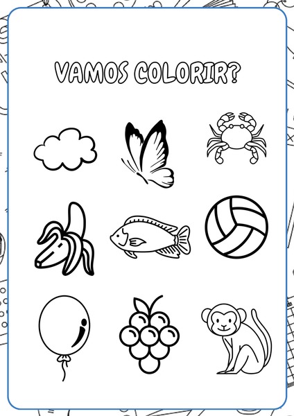 Vamos Colorir - Animais e Objetos