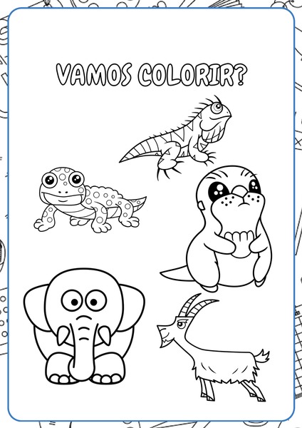 Vamos Colorir - Animais v.3