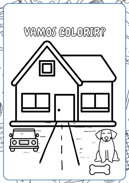 Vamos Colorir - Casa