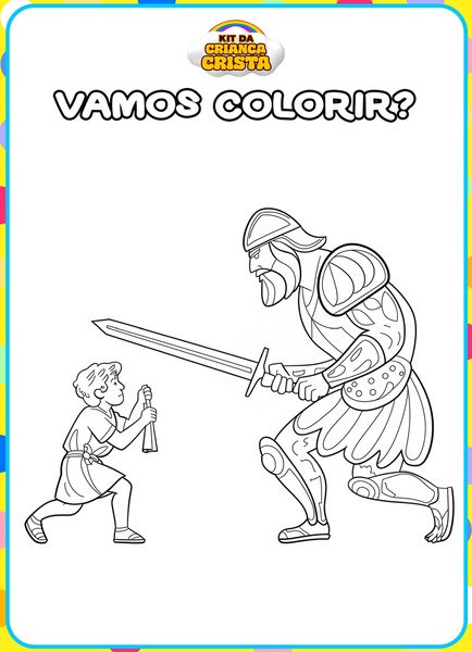 Vamos Colorir - Davi e Golias v.2