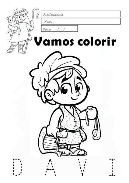 Vamos Colorir - Davi