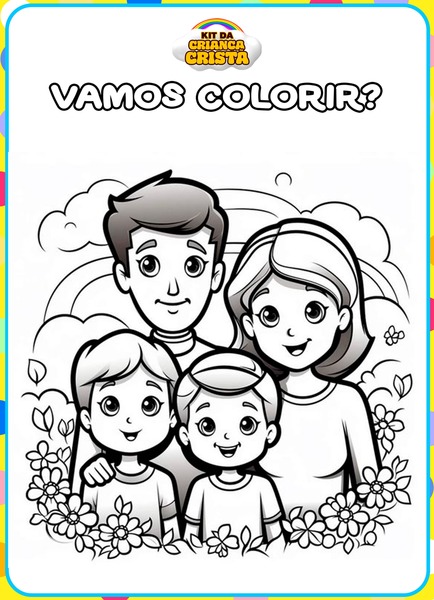 Vamos Colorir - Família