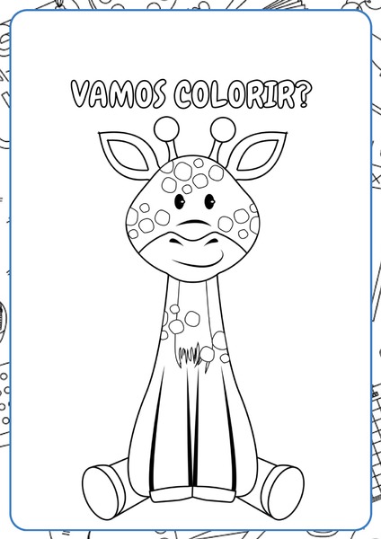 Vamos Colorir - Girafa v.2