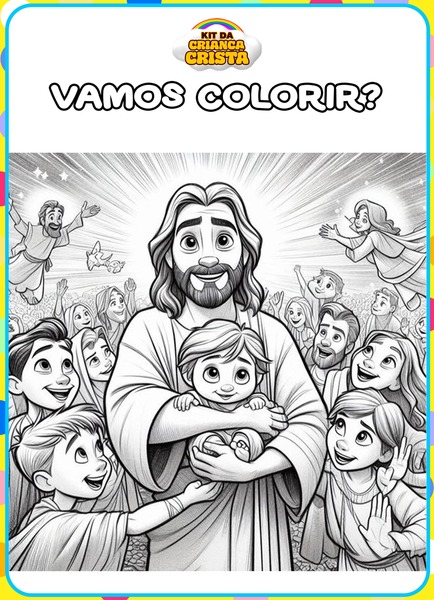 Vamos Colorir - Jesus e as Crianças v.3