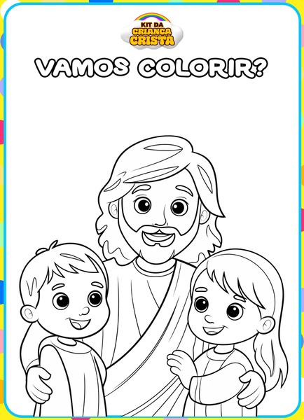 Vamos Colorir - Jesus e as Crianças v.5