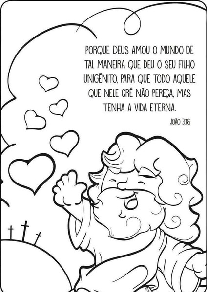 Vamos Colorir - João 3:16