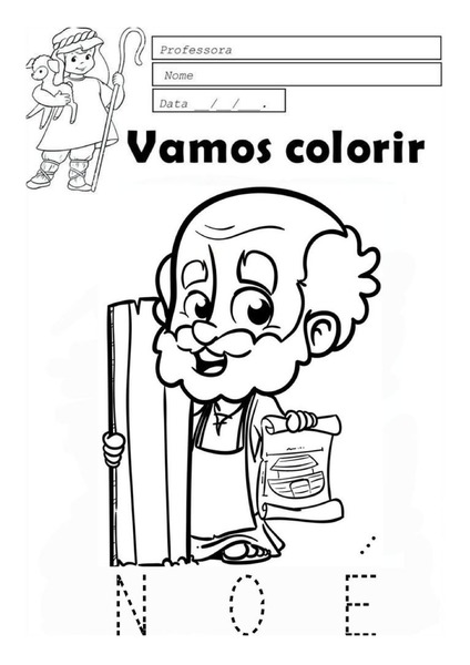 Vamos Colorir - Noé