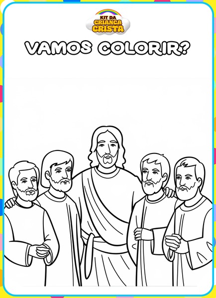 Vamos Colorir - Os Discípulos de Jesus