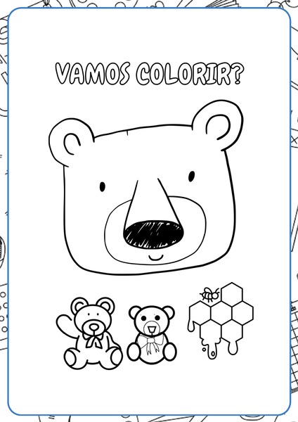 Vamos Colorir - Urso