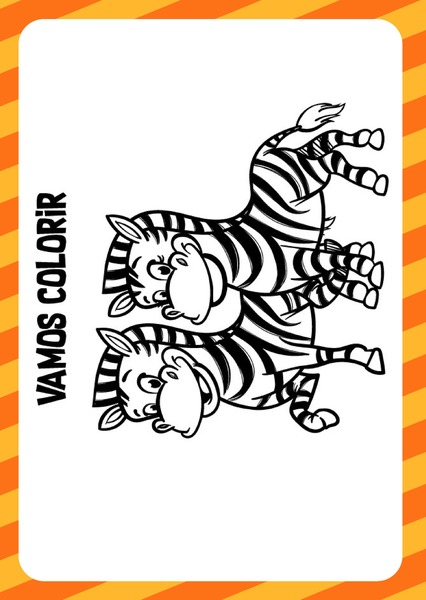 Vamos Colorir - Zebras