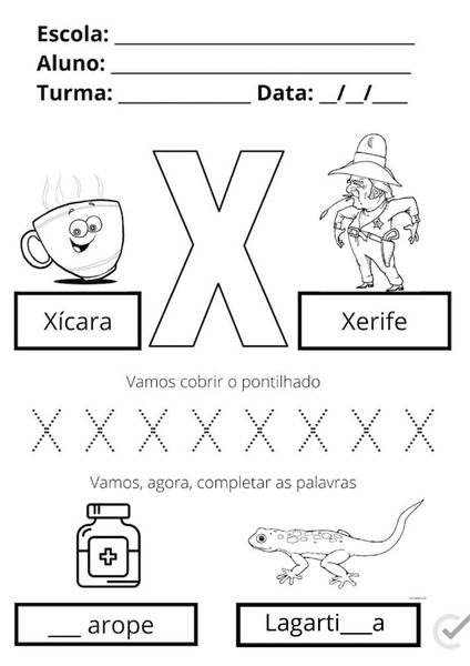 X de Xícara e Xerife