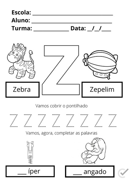 Z de Zebra e Zepelim